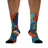 Melody Boost Sublimation Crew Socks