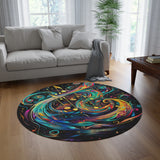 UpliftWeave Harmonious Round Melody Rug