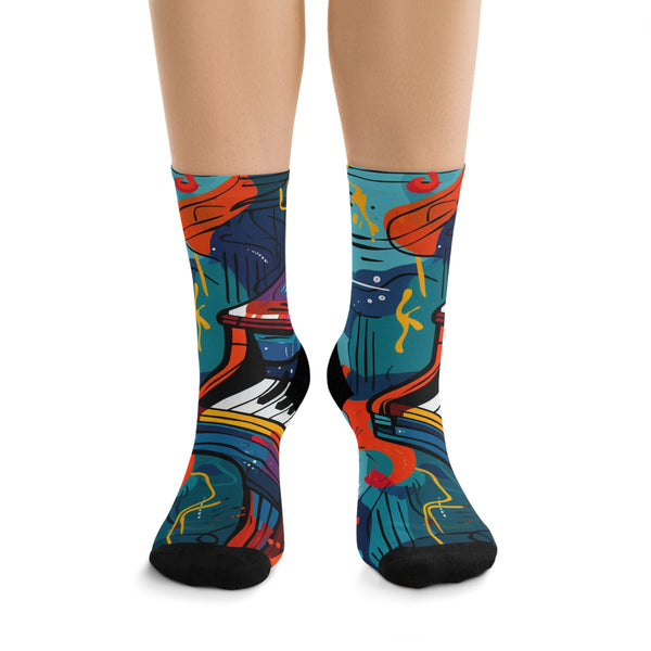 Melody Boost Sublimation Crew Socks