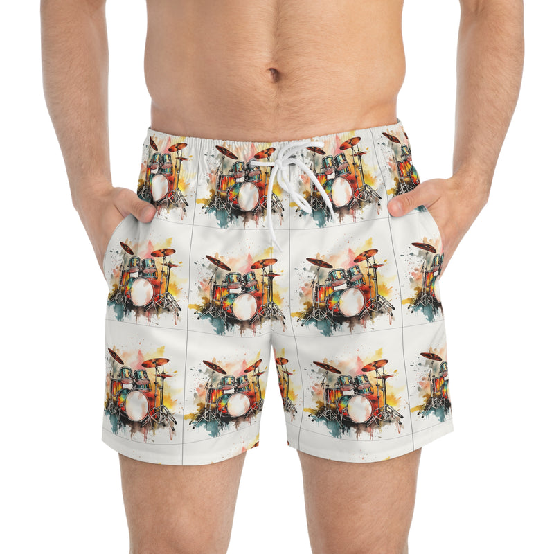 Zen Splash Motif  Swim Trunks (AOP)