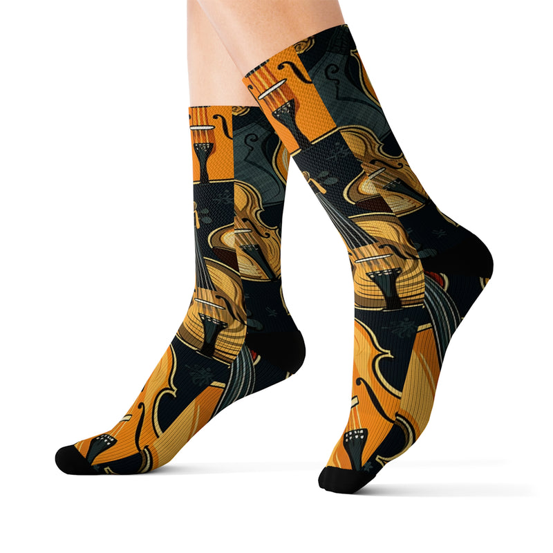 Beatific Groove Sublimation Socks