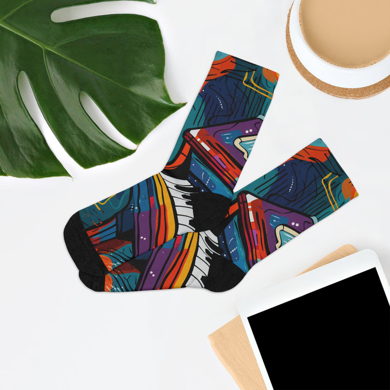 Melody Boost Sublimation Crew Socks