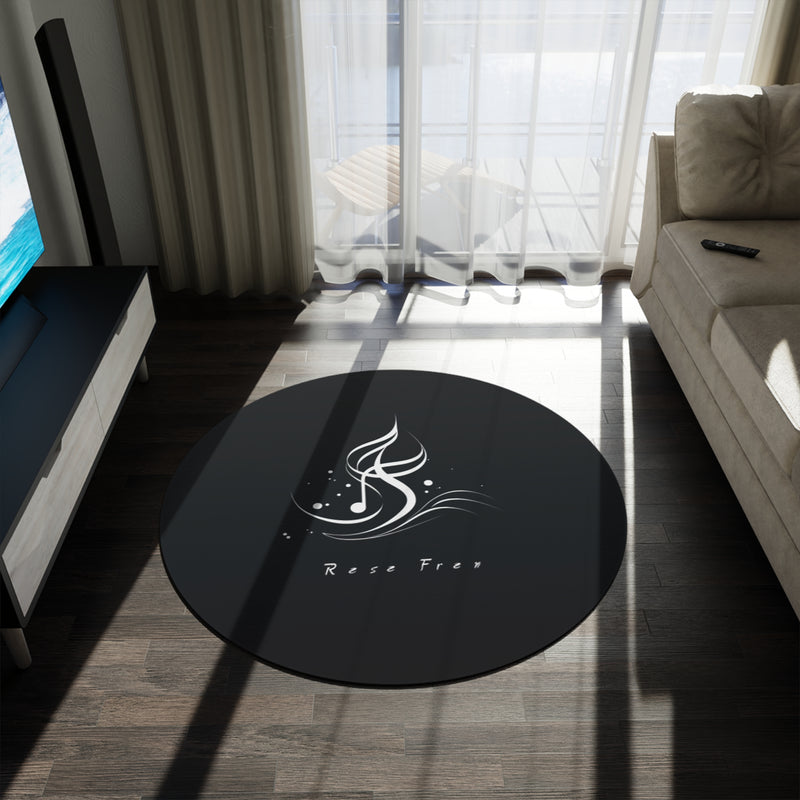 RhythmicHarbor Motivation Circular Rug Essence