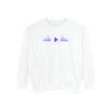 Vivid Victory Motif Garment-Dyed Sweatshirt