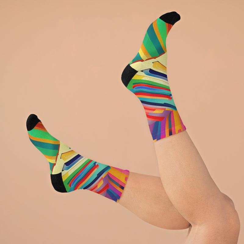 Rhythmic Revival Sublimation Crew Socks